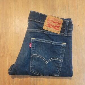 Men's dark blue Levi's 513 jeans, 31x32
